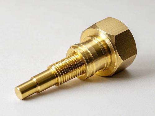 5轴铜件走心机加工